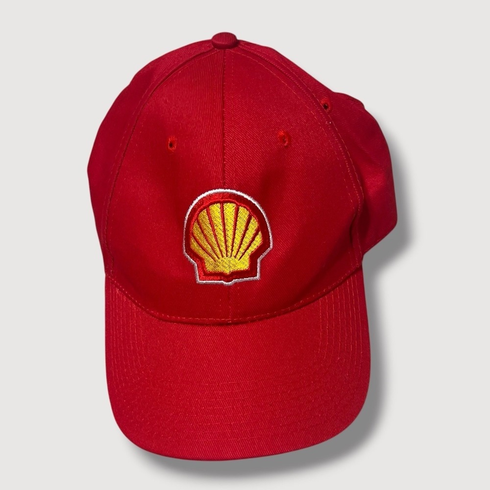 Shell Gas Station Red Hat Baseball Cap A